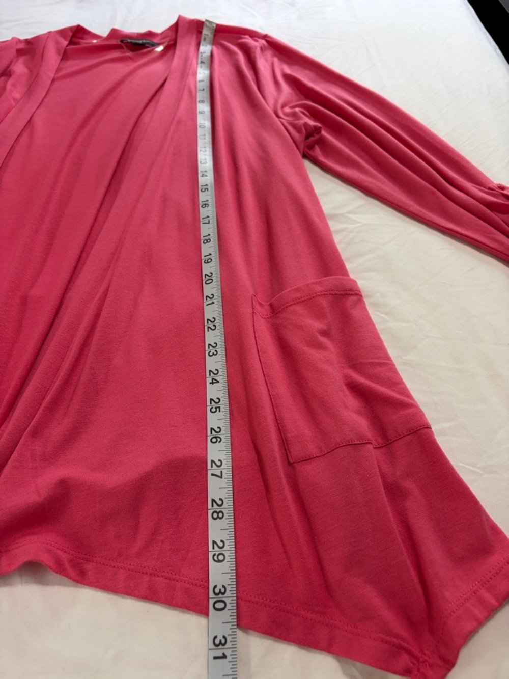 Pink Open-Front Cardigan - Picture 8 of 8